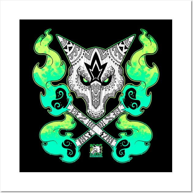 Tribal Skull Wall Art by Darksilvania